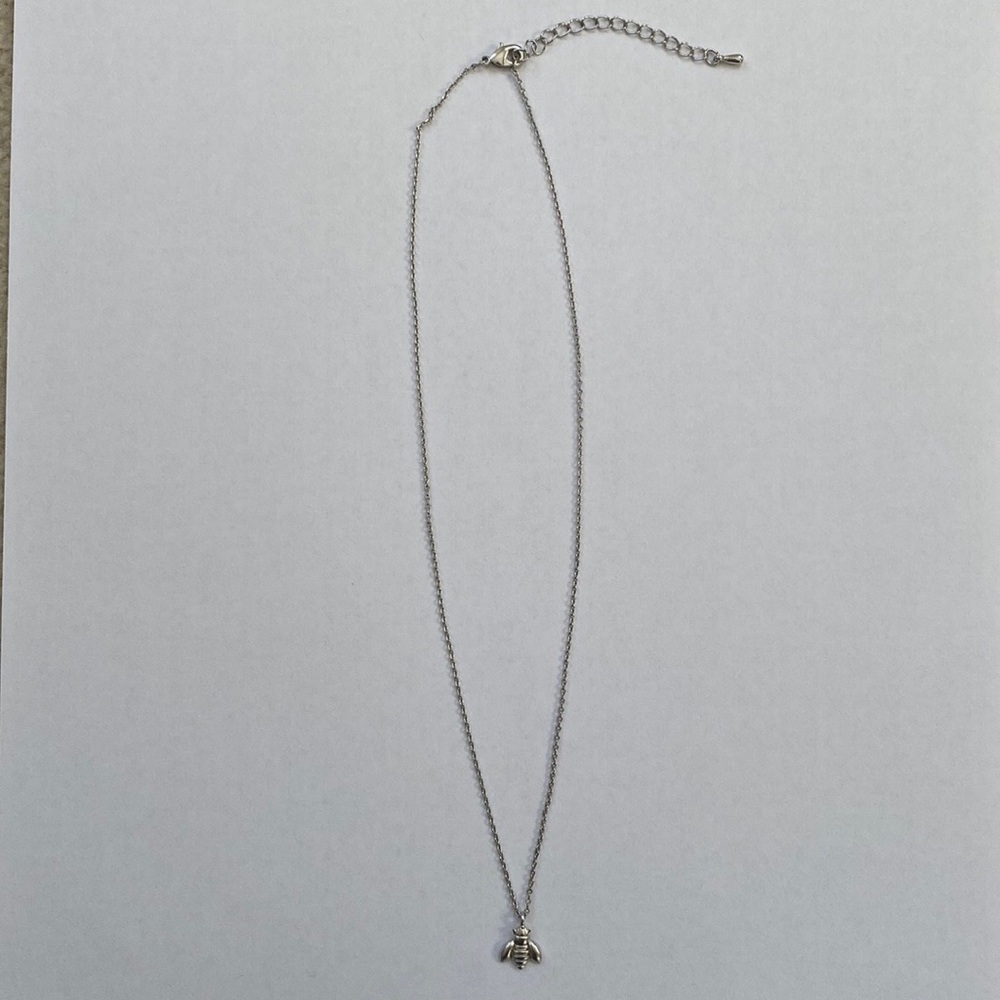 Silver Bee Necklace